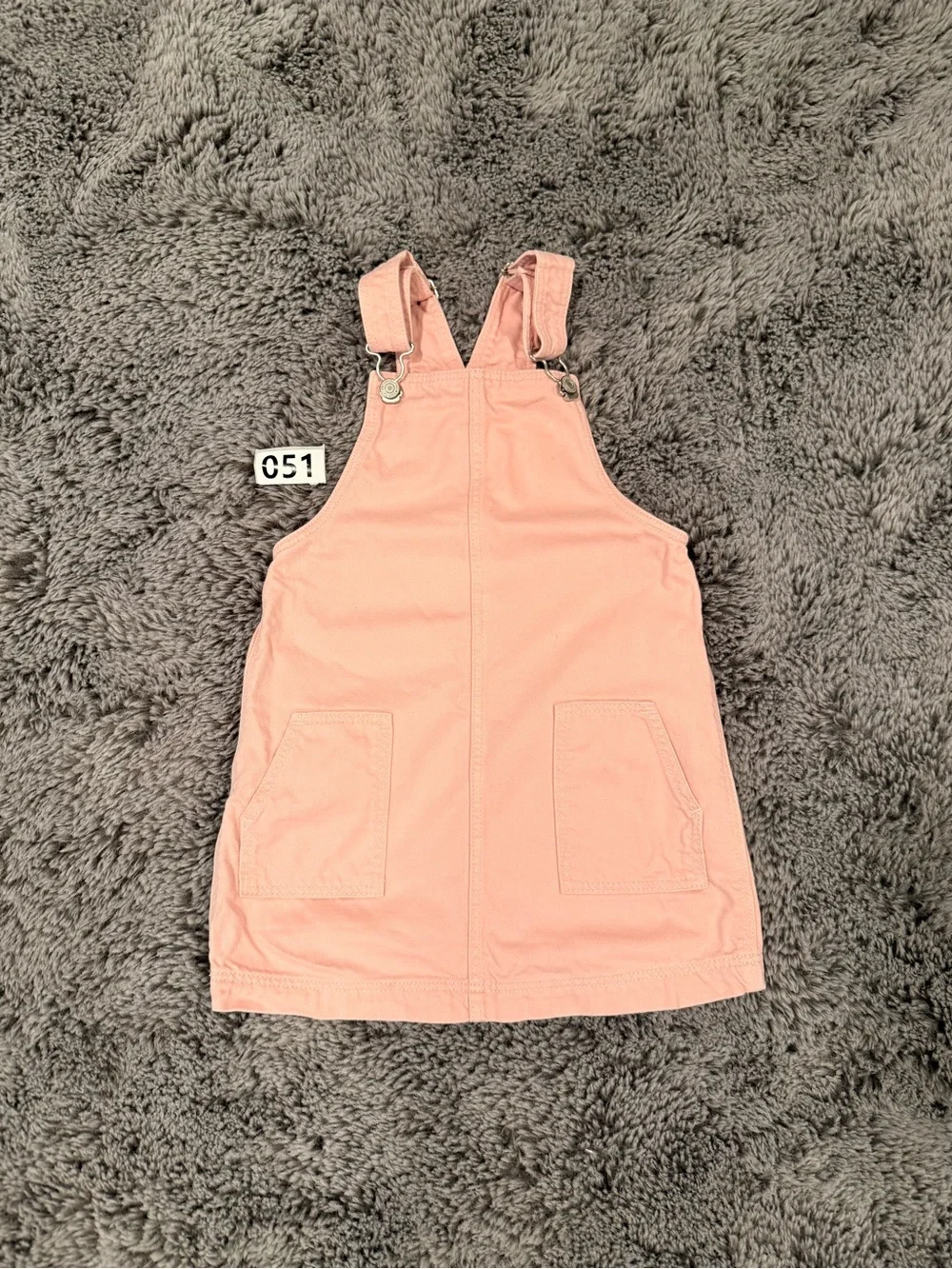 GAP Coral Pink Overall Pinafore Dress